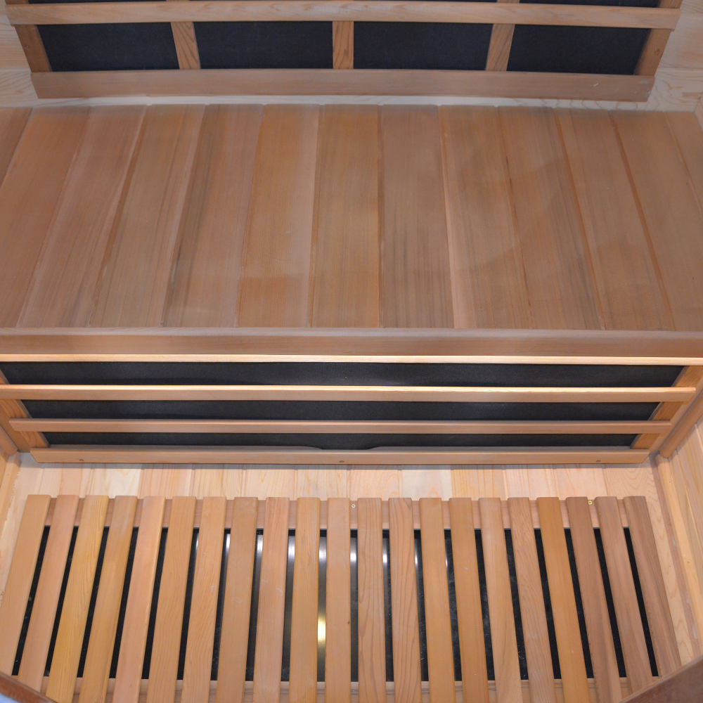 Moray 2-Person Outdoor Infrared Sauna in Red Cedar Wood with 8-Far-Infrared Carbon Crystal Heaters
