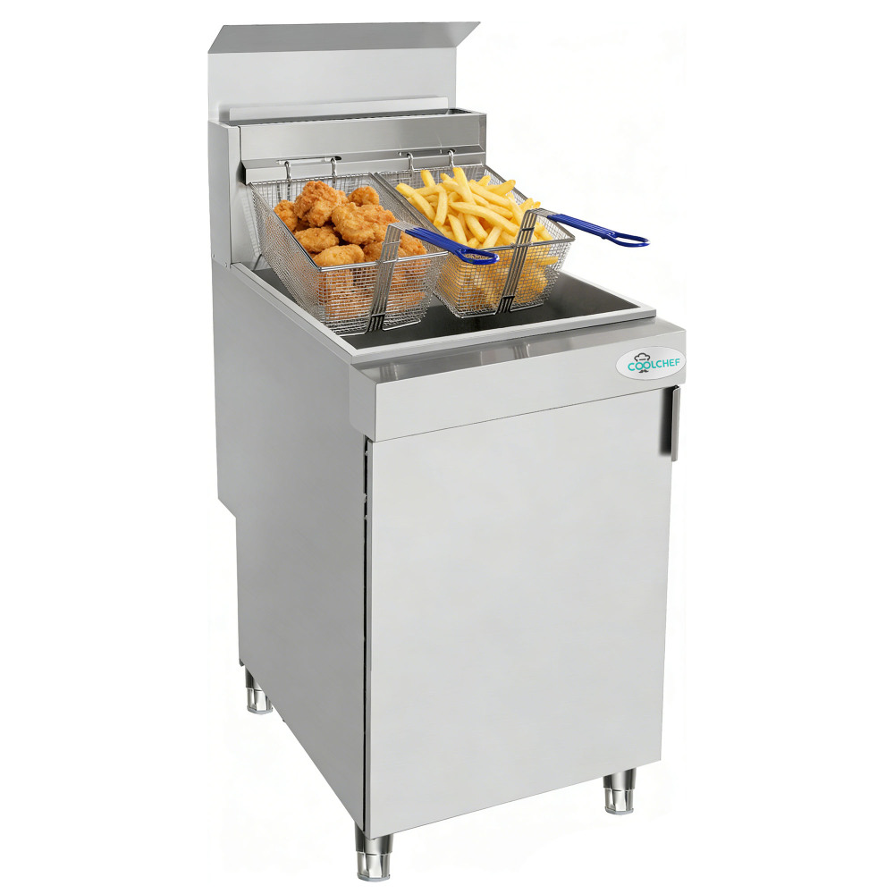 150,000 BTU 5 Burner Commercial Gas Fryer 75-80 lb Natural Gas
