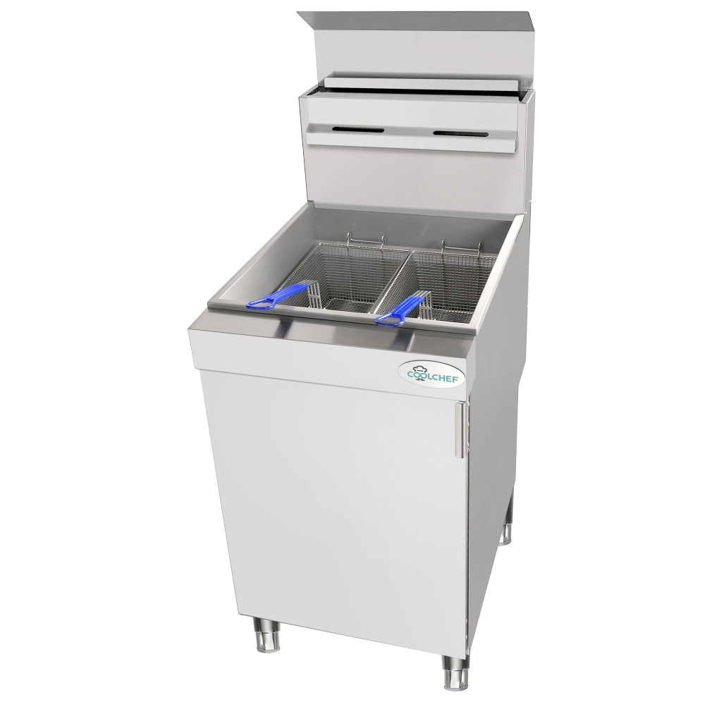 150,000 BTU 5 Burner Commercial Gas Fryer 75-80 lb Natural Gas