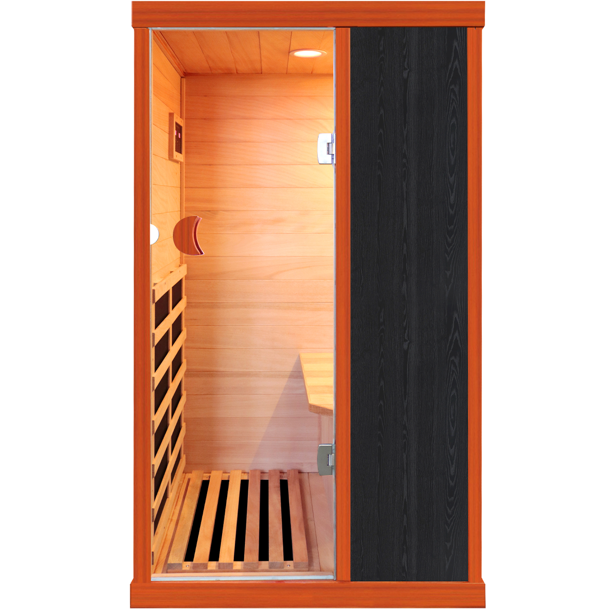 Moray 1-Person Indoor Oguman Infrared Sauna with 5 Far-infrared Carbon Crystal Heaters, 2 Lights