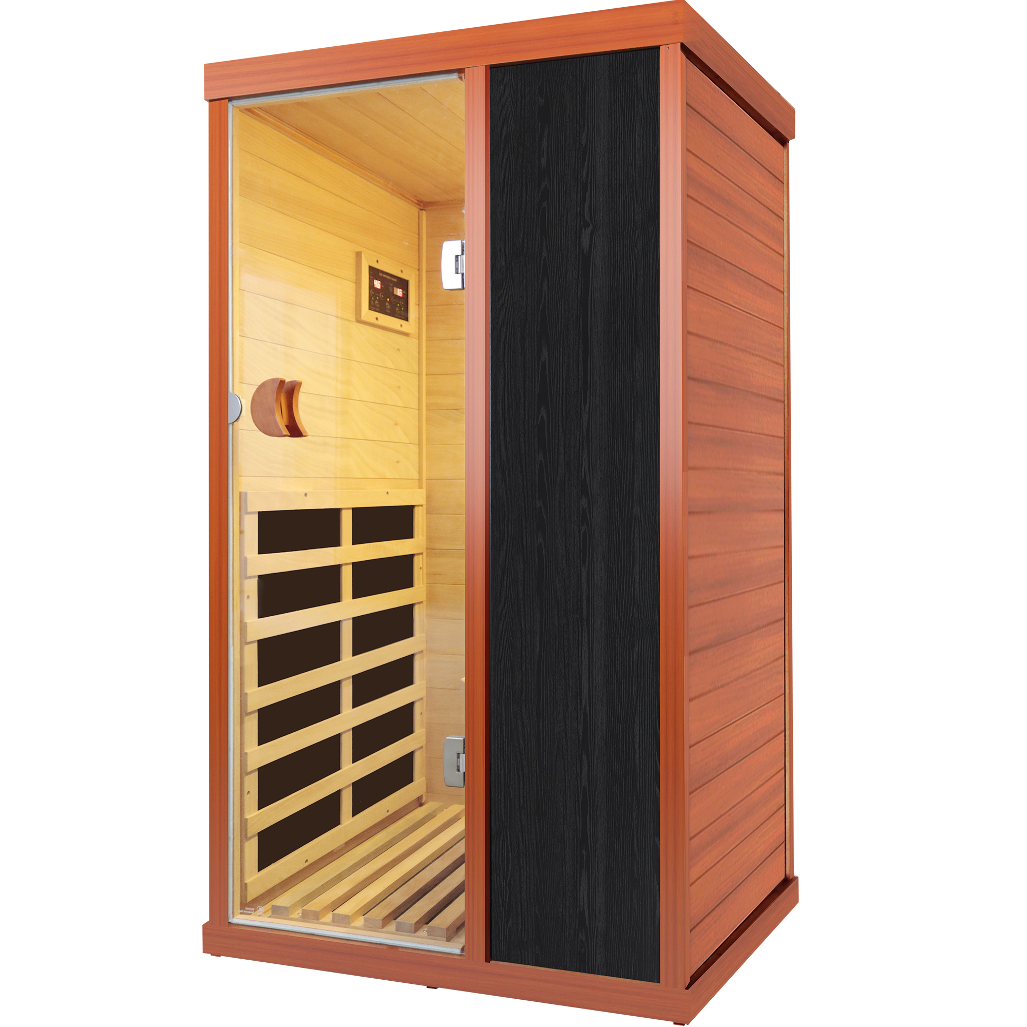 Moray 1-Person Indoor Oguman Infrared Sauna with 5 Far-infrared Carbon Crystal Heaters, 2 Lights