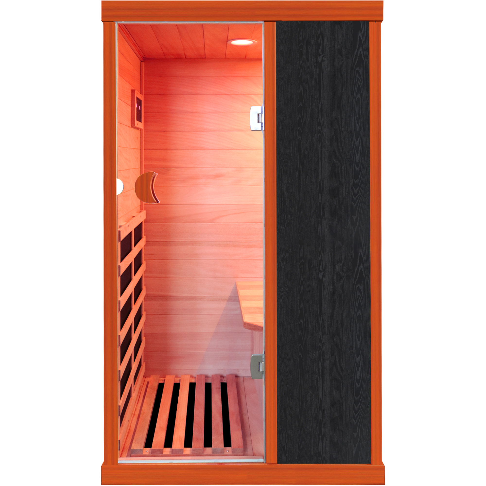 Moray 1-Person Indoor Oguman Infrared Sauna with 5 Far-infrared Carbon Crystal Heaters, 2 Lights