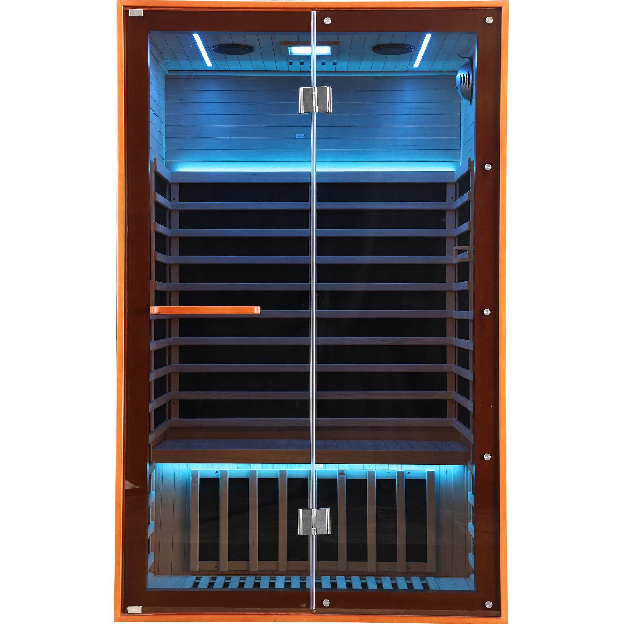 Moray 2-Person Indoor Hemlock Infrared Sauna with 7 Far-Infrared Carbon Crystal Heaters