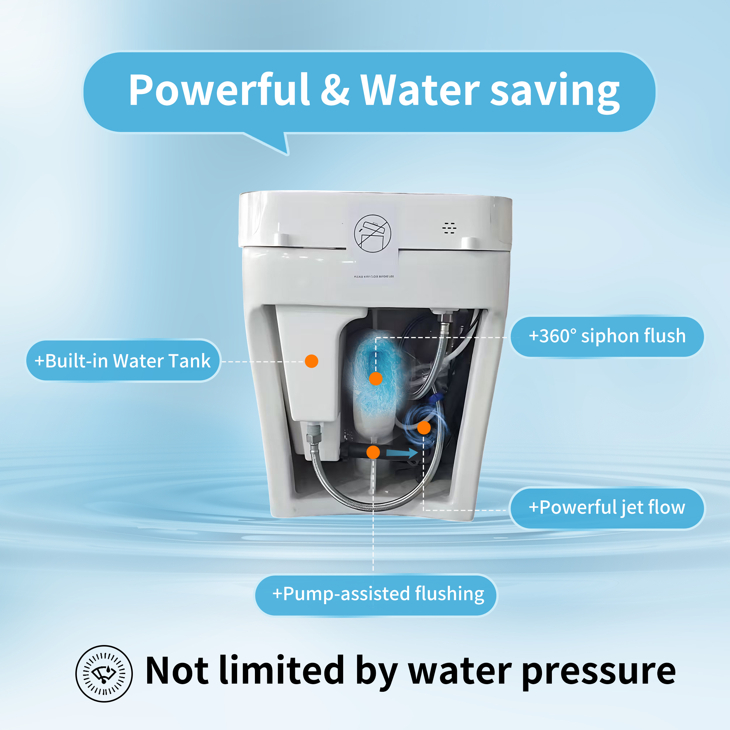 Elongated Smart Bidet Toilet 1.28 GPF in White with Auto Open/Close, Water Tank, Heated Seat, Warm Water Wash, UV Light