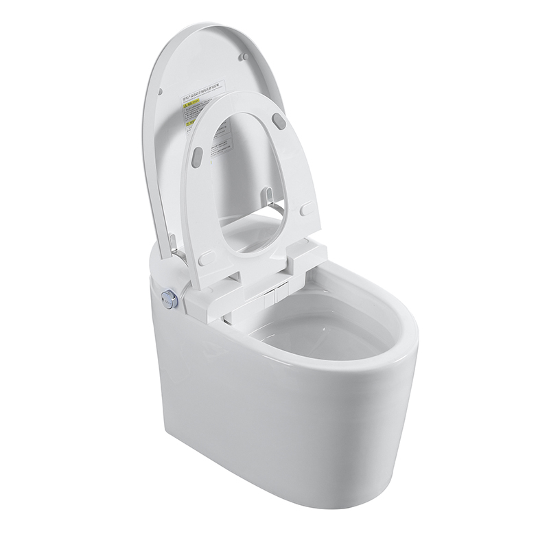 Elongated Smart Bidet Toilet 1.28 GPF in White with Auto Open/Close, Heated Seat, Warm Water Wash, and Dryer