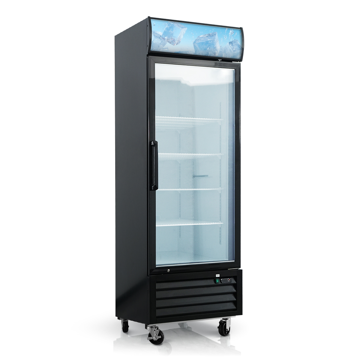 Xspracer Commercial Freezer 16-cu ft Upright Frost-free Commercial Freezer in Black