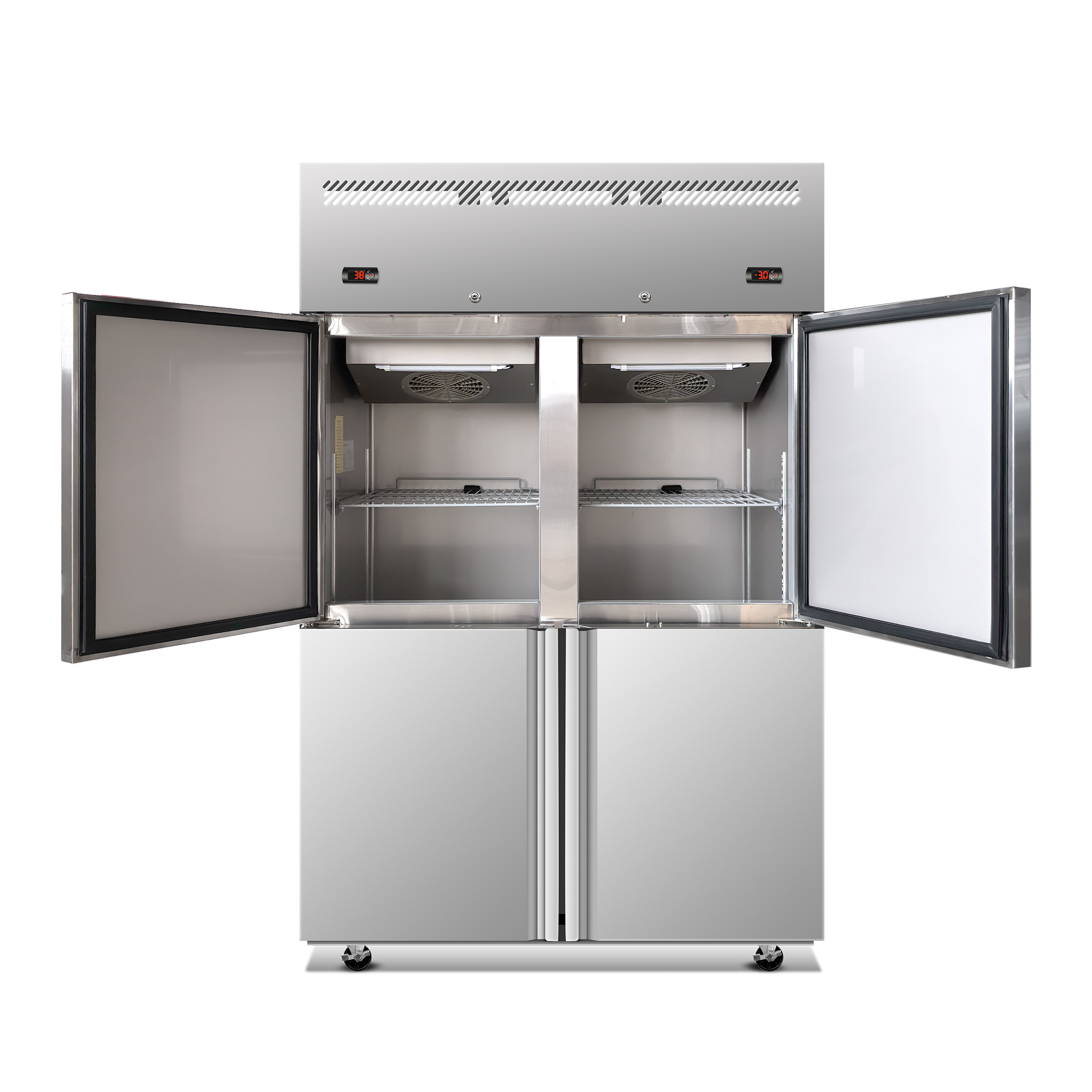 Xspracer 34 Cu. Ft. Stainless Steel Dual Temperature Commercial Refrigerator Freezer