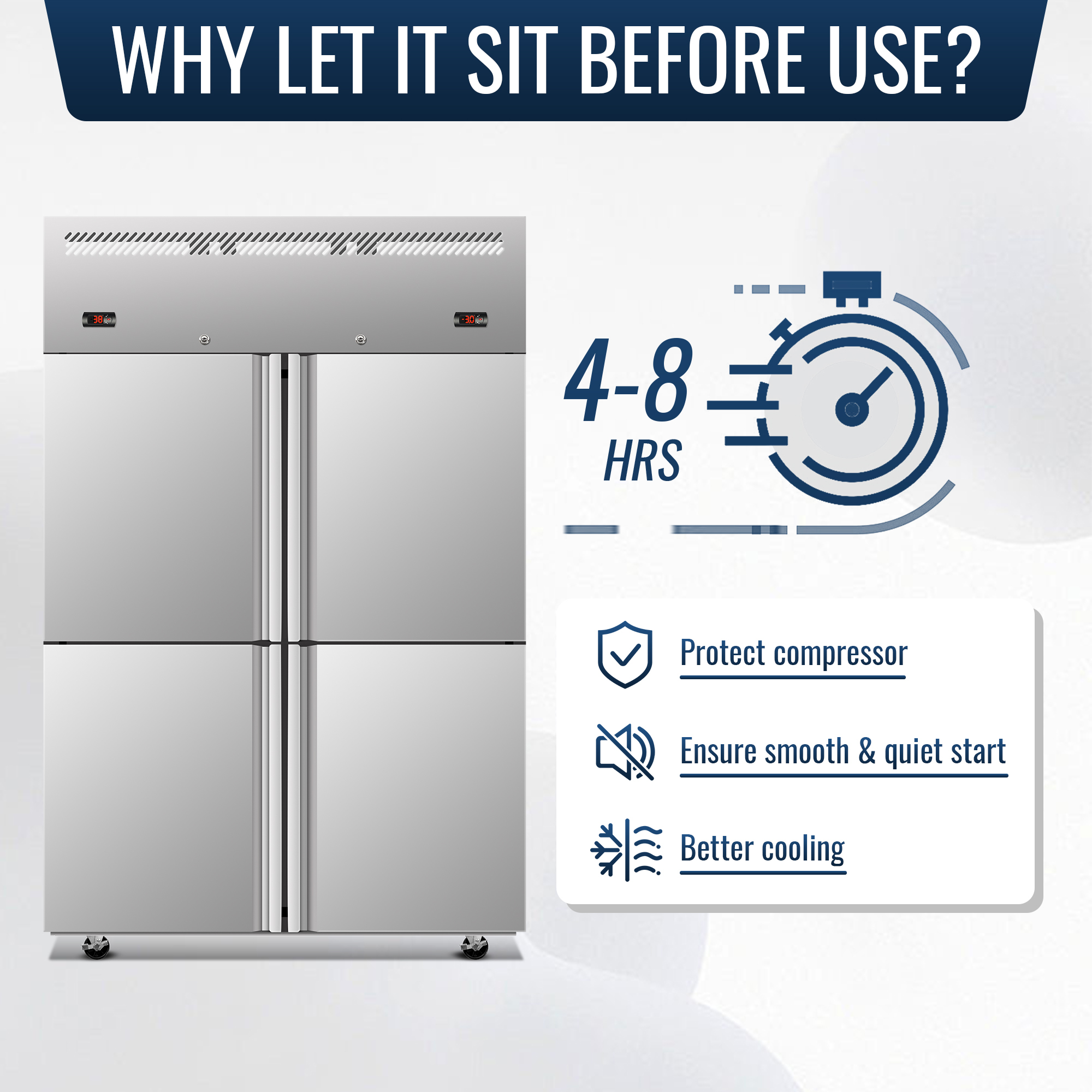 Xspracer 34 Cu. Ft. Stainless Steel Dual Temperature Commercial Refrigerator Freezer