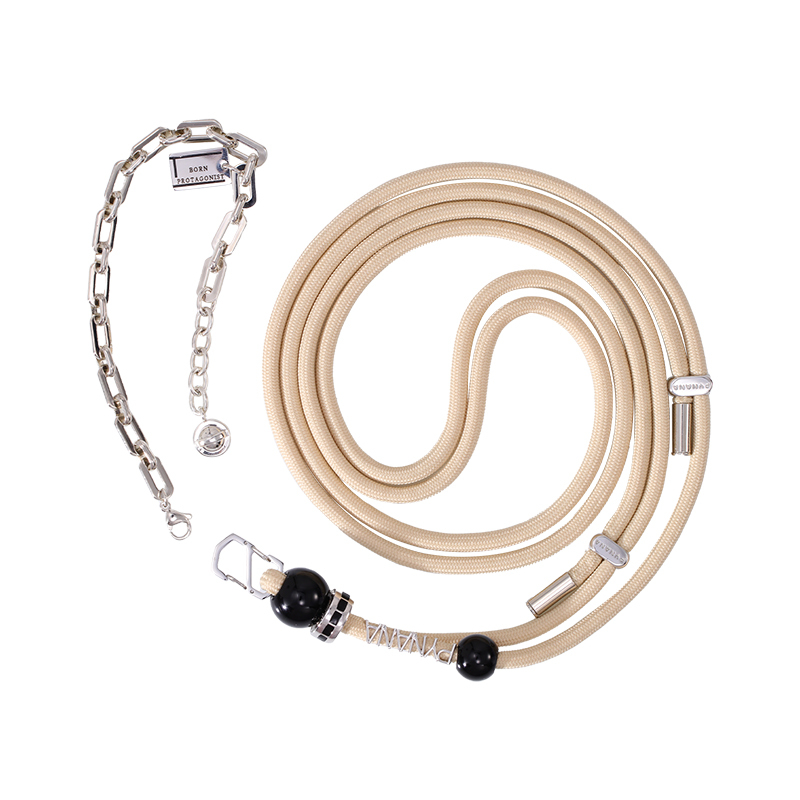 2-in-1 Rope Cross-body Strap & Metal Charm Chain Series