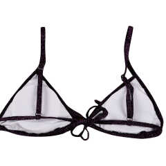 Purple Glitter Yarn Two-piece Bikini Set TQK610202-8