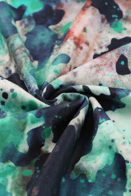 Blank Graphic Leopard Dyed Print T Shirt LC25220335-20