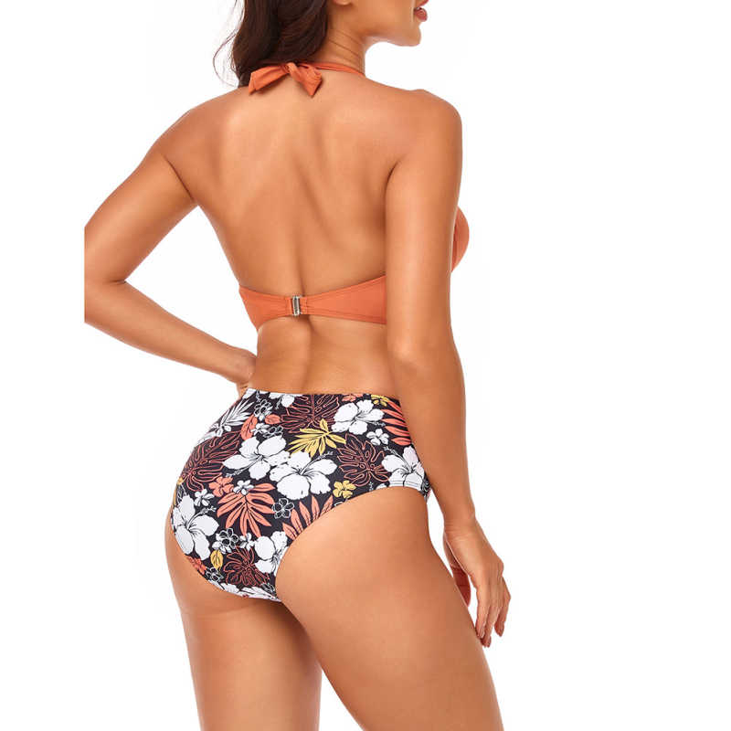 Padded Push-up Halter Bikini Set TQX610016-54