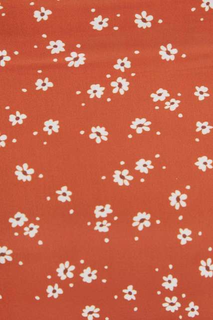 Orange Flower Smocked Swimsuit LC411672-14