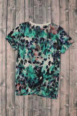 Blank Graphic Leopard Dyed Print T Shirt LC25220335-20