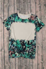 Blank Graphic Leopard Dyed Print T Shirt LC25220335-20