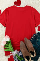 Red Valentine's LOVE Graphic Tee LC25219637-103