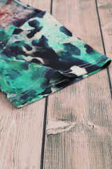 Blank Graphic Leopard Dyed Print T Shirt LC25220335-20