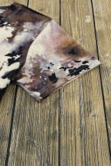 Black Blank Apparel- Bleached Dyed Print O-neck Graphic T Shirt LC25220612-2