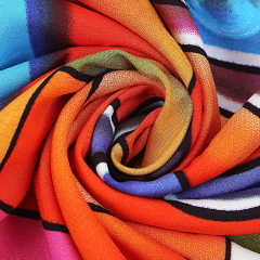 Black Graffiti Loose Beach Kimono Dress TQK650096-11