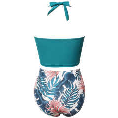 Blue Smock Printed Bikini Swimwear TQK610300-5