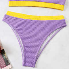 Purple Splice Yellow 2 Piece Bikini Set TQK610268-8
