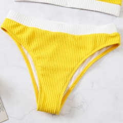 Yellow Splice Yellow 2 Piece Bikini Set TQK610268-7
