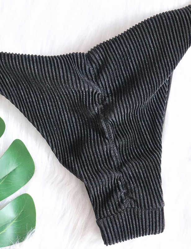 Black Diamond Chains 2pcs Bikini Swimsuit TQK610326-2