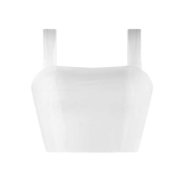 White Slim Fit Crop Vest Top TQK250176-1