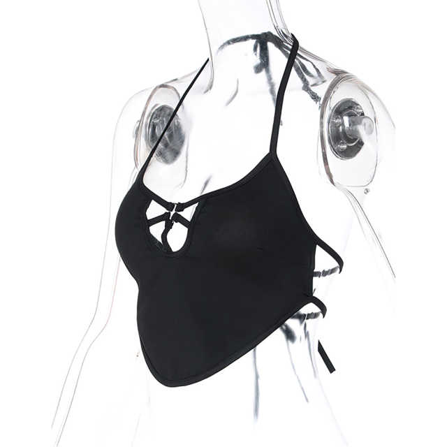 Black Tie Sexy Halter Camisoles TQF250013-2