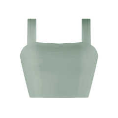 Light Green Slim Fit Crop Vest Top TQK250176-28