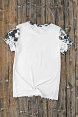 Gray Western Fashion Dyed Bleached T Shirt LC25220326-11