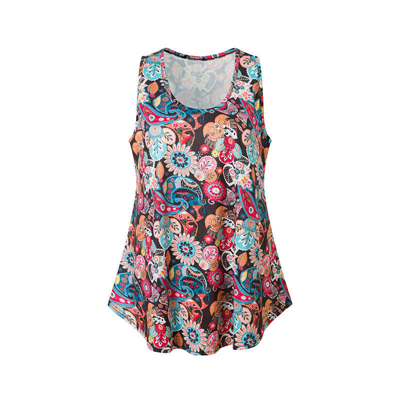 Multicolor Floral Print Tank Top GJZ0054-29
