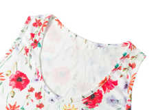 Red Floral Print Tank Top GJZ0054-3