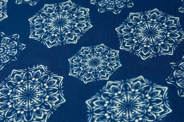 Navy Floral Print Tank Top GJZ0054-34