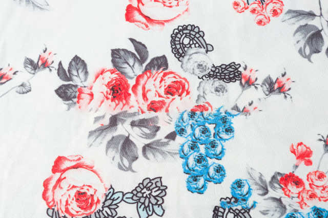 White Floral Print Tank Top GJZ0054-1