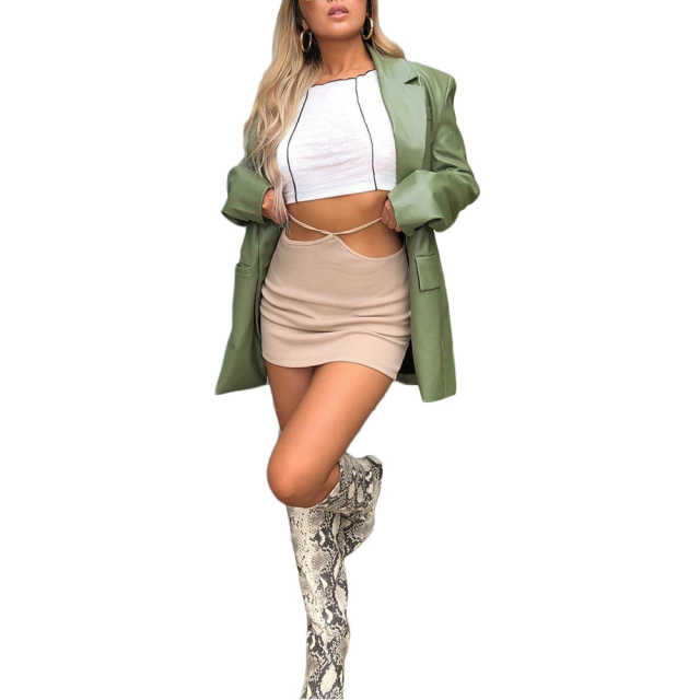 White Cotton Blend Sleeveless Crop Tank TQK250135-1