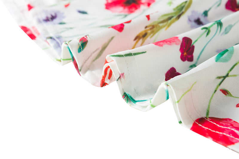 Red Floral Print Tank Top GJZ0054-3