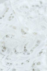 White Chunky Lace Bralette LC253553-1