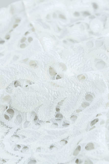 White Chunky Lace Bralette LC253553-1