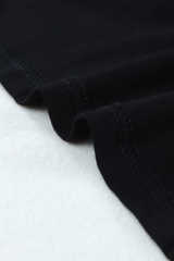 Black Scoop Neck Basic Solid Tank Top LC256372-2