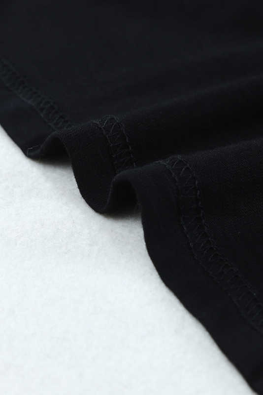 Black Scoop Neck Basic Solid Tank Top LC256372-2