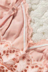 Pink Chunky Lace Bralette LC253553-10