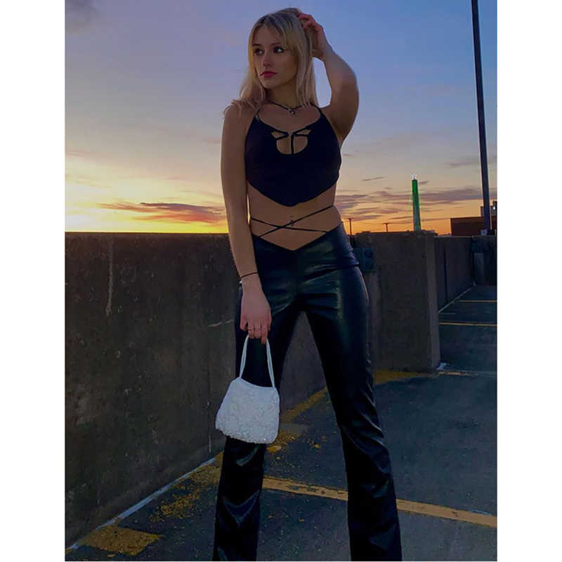 Black Tie Sexy Halter Camisoles TQF250013-2