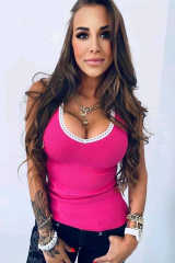 Rose Crochet Neckline Ribbed Knit Tank Top LC256027-6