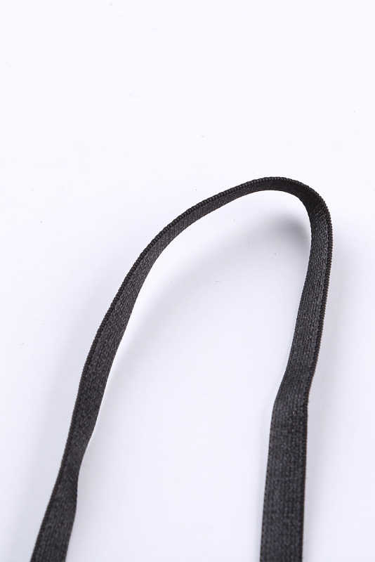 Black Chunky Lace Bralette LC253553-2