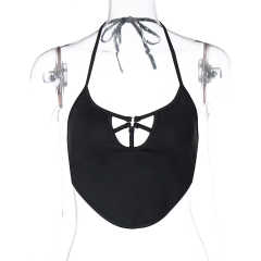 Black Tie Sexy Halter Camisoles TQF250013-2