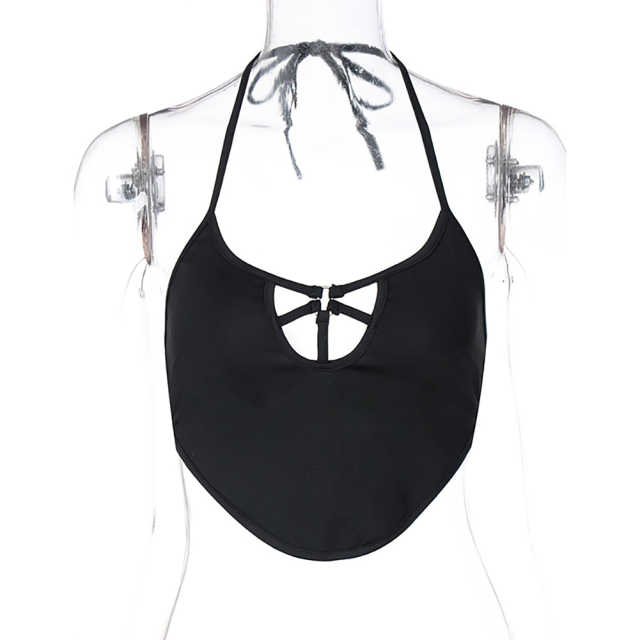 Black Tie Sexy Halter Camisoles TQF250013-2