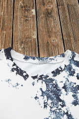 Gray Western Fashion Dyed Bleached T Shirt LC25220326-11