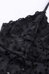Black Chunky Lace Bralette LC253553-2
