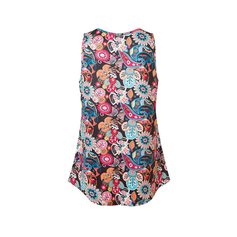 Multicolor Floral Print Tank Top GJZ0054-29